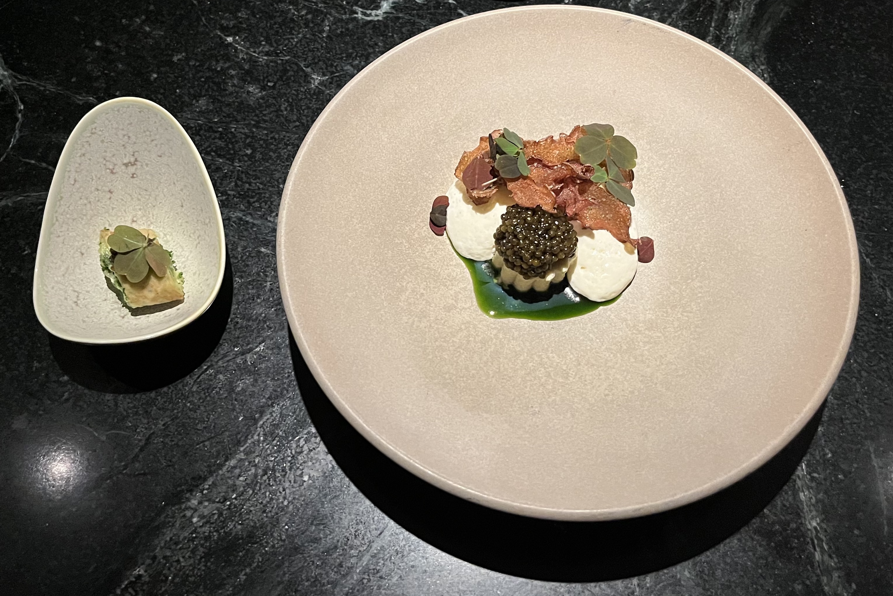 Potatoes and caviar